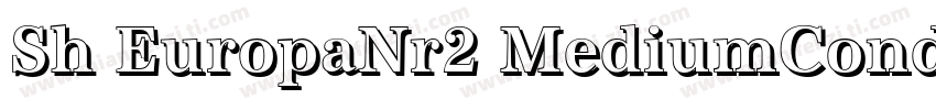 Sh EuropaNr2 MediumCond字体转换